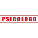Etichetta "PSICOLOGO" ricamata cm 5x25