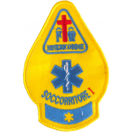 PATCH RICAMATA CM 13X8 GOCCIA