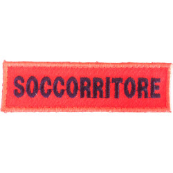 PATCH RICAMATA CM 5X25 DORSO VELCRATO