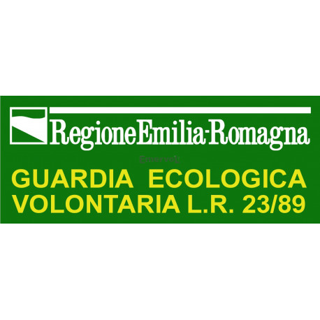 Etichetta ricamata GEV Regione Emilia Romagna