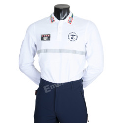 POLO TECNICA BIANCA MANICHE LUNGHE