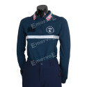 POLO TECNICA DONNA MANICHE LUNGHE BLU