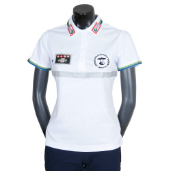 POLO TECNICA DONNA MANICHE CORTE BIANCA
