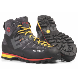 Scarpone approach, climbing midsize, altezza caviglia, con lacci.