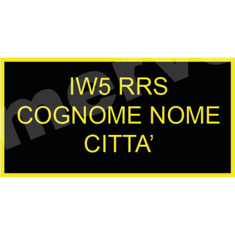 ETICHETTA RNRE NOMINATIVA