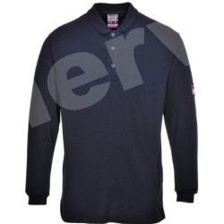 Polo manica lunga FR10 ignif. antist. blu navy