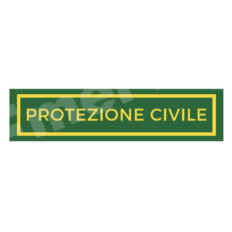 PATCH DI SETTORE - protezione civile