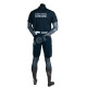 POLO TECNICA BLU MANICHE CORTE