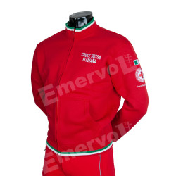 GIACCA in FELPA full zip con tricolore