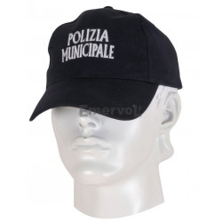 Cappellino cotone Polizia Municipale